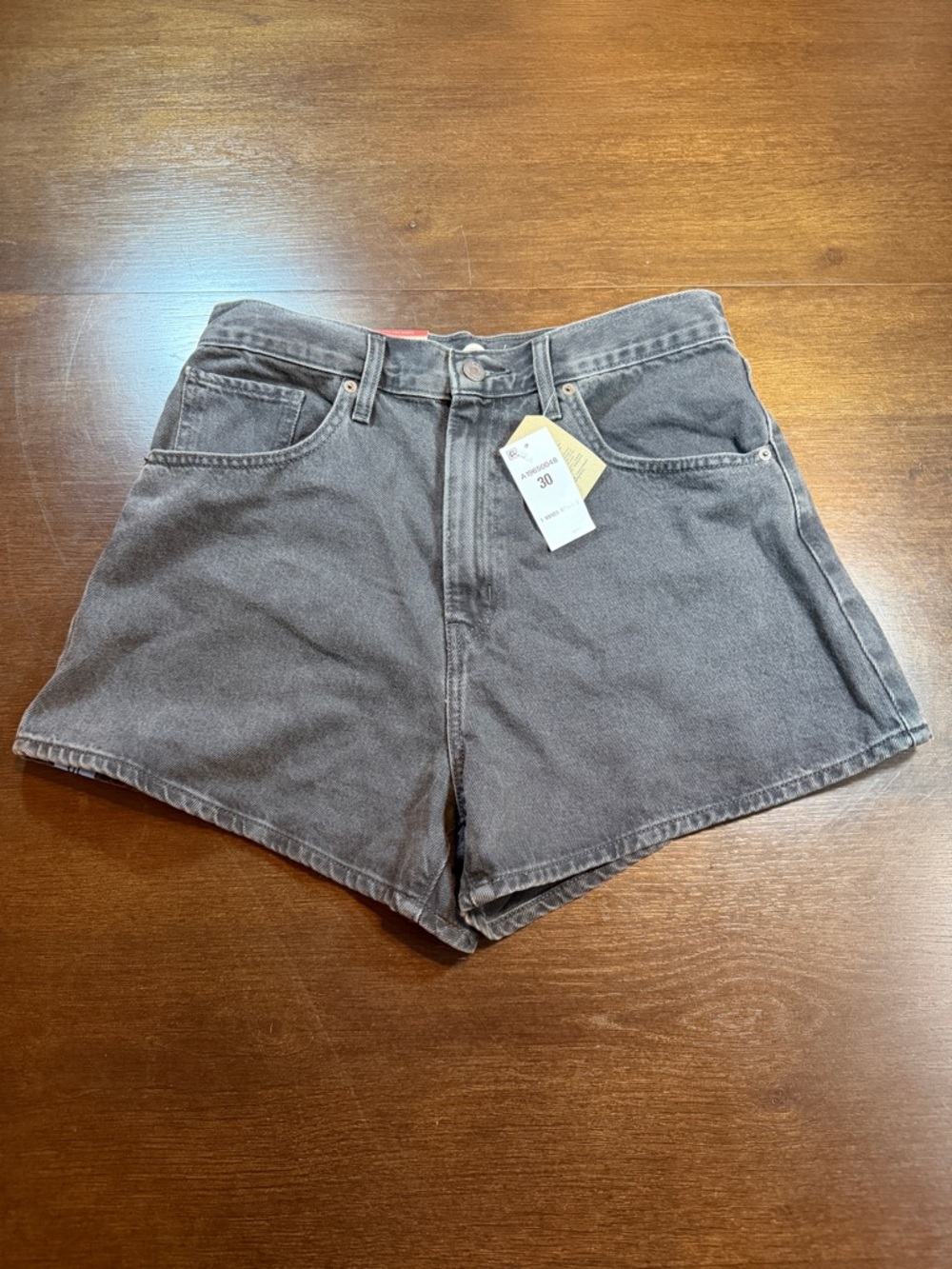 High-Waist Black Denim Women’s Shorts